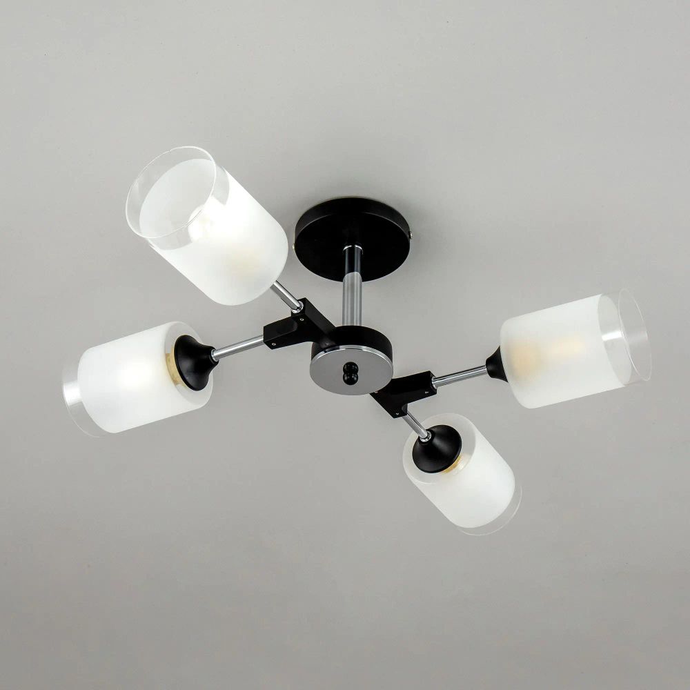 Citilux Эрик CL136145 Люстра потолочная Чёрная