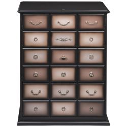 Комод "Пандора"- 4 с 4 ящиками Орех Оберджин Шоколад
