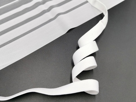 _Отделочная резинка без фестонов, 15мм, белый, (OTR530/15-001), м