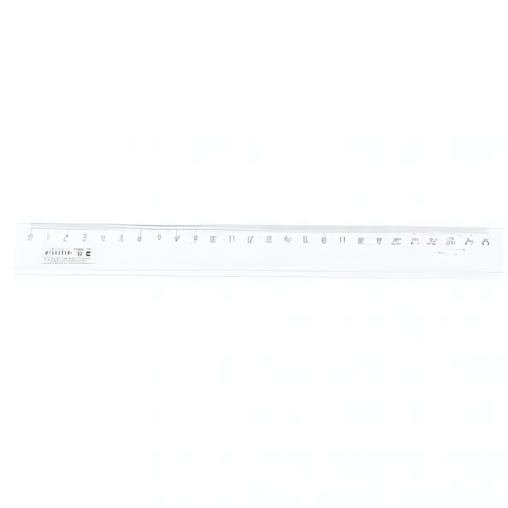 Линейка пластик 25см прозрачная (Л-9301) (Проф-Пресс)