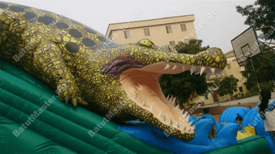 Надувная горка "Крокодил" 8*6*7 м