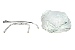 Кресло подвесное двойное Ортис арт.D50-МТ002 (стойка+основание черный,корзн. корич.,подуш. беж. 3уп. (В))