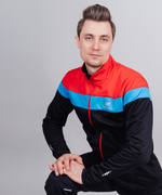 Куртка разминочная NORDSKI DRIVE Black/Red, мужская, NSM805910
