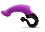 Вибромассажер с изогнутой ручкой Lola - 14,2 см. (Цвет: фиолетовый)