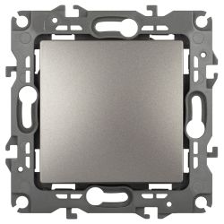 Переключатель ЭРА Серия 12 12-1103-16 , 10АХ-250В, титан | ЭРА 12 Титан