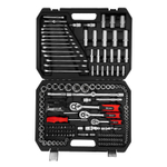 Набор инструментов, 1/2", 3/8", 1/4", пластиковый кейс 215 предметов MTX
