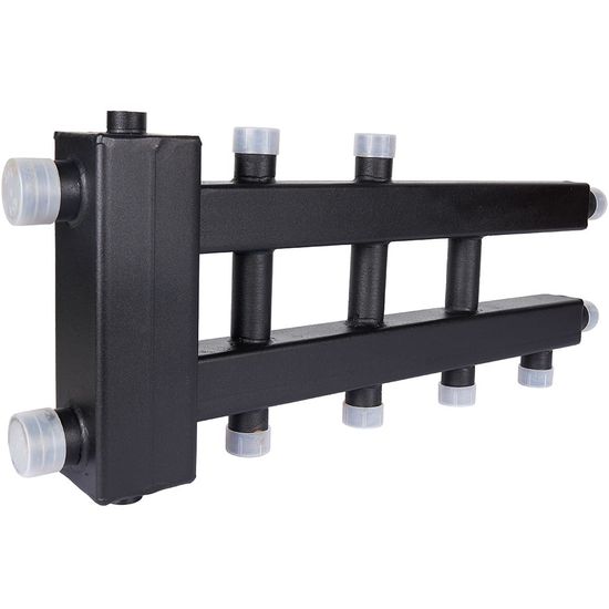 Коллектор Rommer (дублер компакт) с гидроразделителем на 2+1+1 контура до 60 кВт (RDG-0060-024024)
