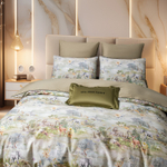 КПБ Сатин Премиум на резинке CPAR055, Евро, 4 наволочки, простынь 180*200*30