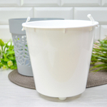 Кашпо Блоссом 3,5л, серый жемчуг/белый