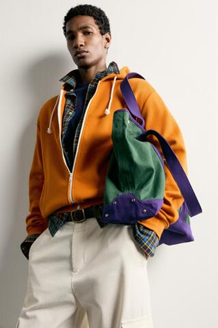 ZARA ХУДИ НА МОЛНИИ, ОРАНЖЕВЫЙ