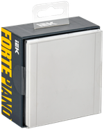 FORTE&PIANO Розетка 1-местная с заземлением с защитными шторками и крышкой винтовое крепление 16А IP44 FP221 белый IEK