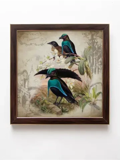 Картина на стену интерьерная на хосте 22,5*22,5 см