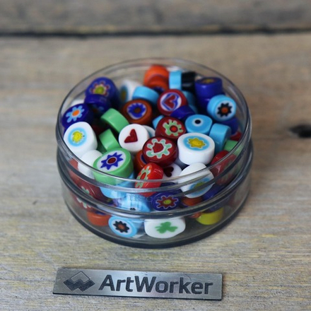 Миллефиори непрозрачный микс, 100 гр