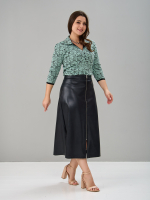 Блузка БЛ-015/шалфей-зебра