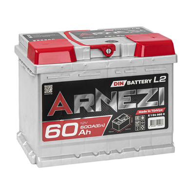 Аккумулятор ARNEZI DIN SMF 60 А/ч обратный R+ 242x175x190 L2 EN 600 А