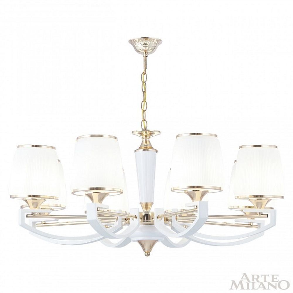 Подвесная люстра Arte Milano Florentia-2457 302457/8 Wh/Gd