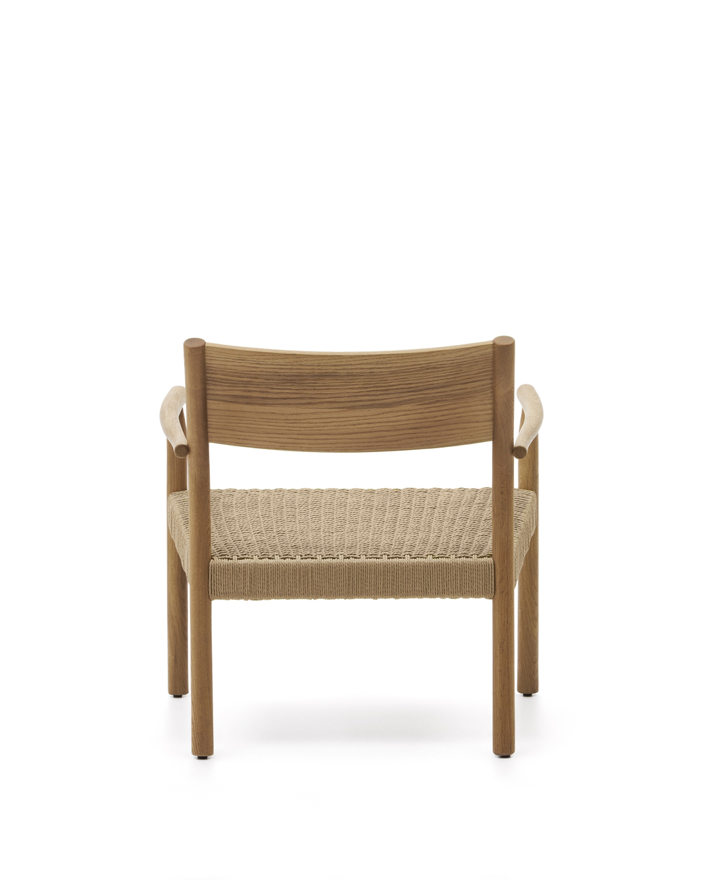 Yalia Кресло из массива дуба с натуральной отделкой и сиденьем из 100% веревки