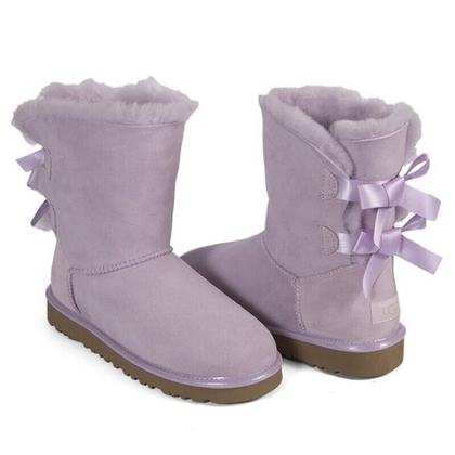 Угги Bailey Bow Metallic Lavender Fog II