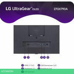 Игровой монитор LG UltraGear OLED 27GX790A-B