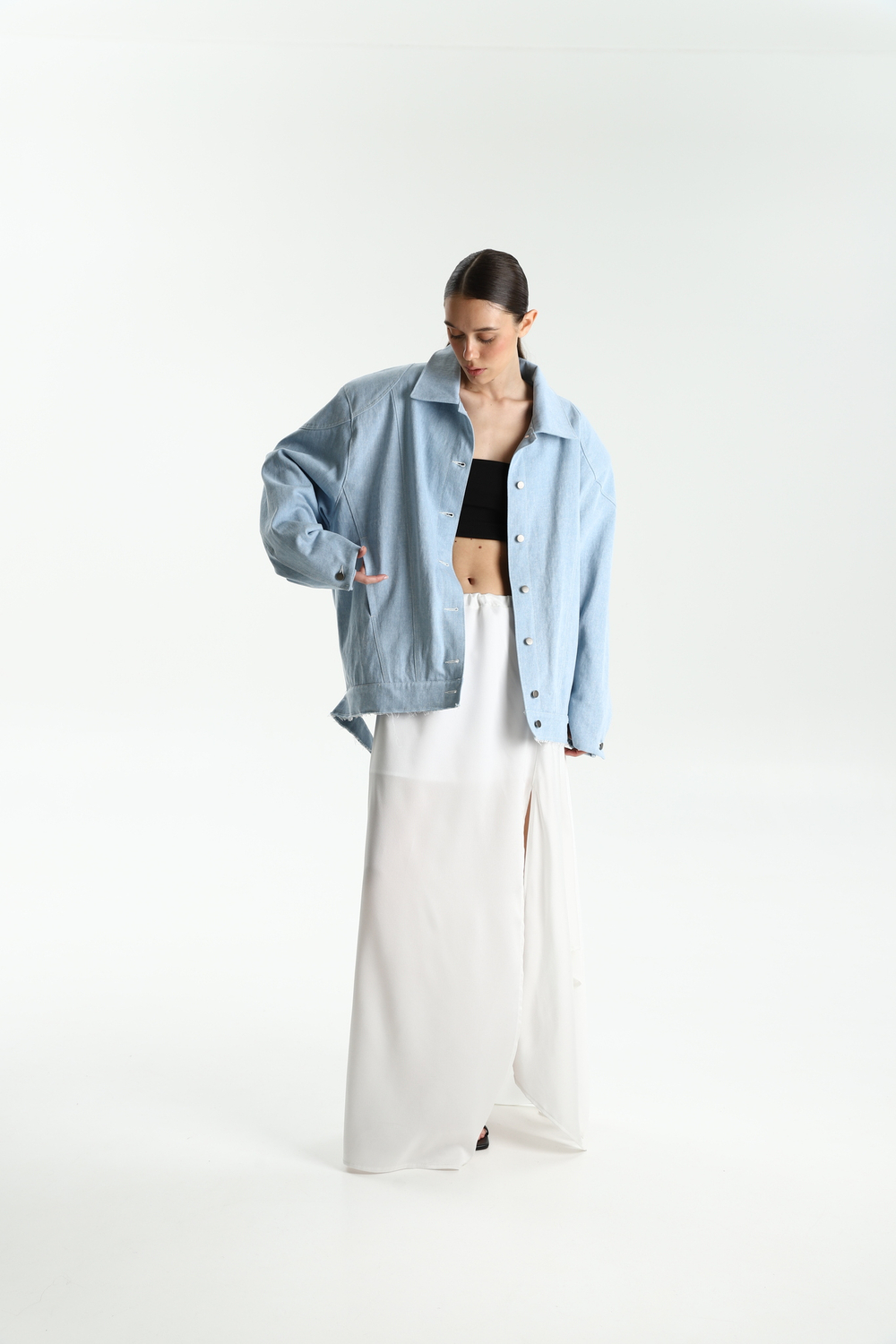 Джинсовая куртка IF SUMMER NOT Light Blue