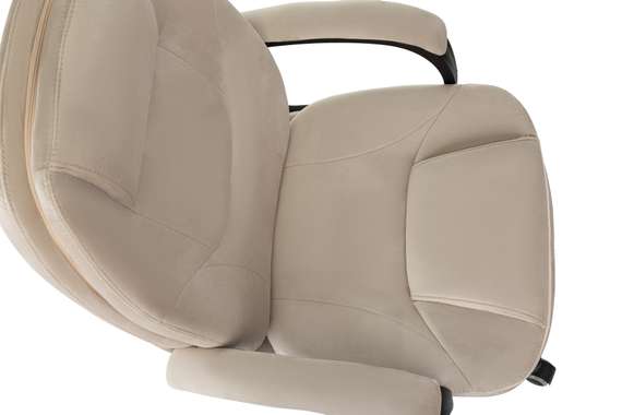 Кресло руководителя Бюрократ CH-668 светло-бежевый Holland 06 крестов. пластик