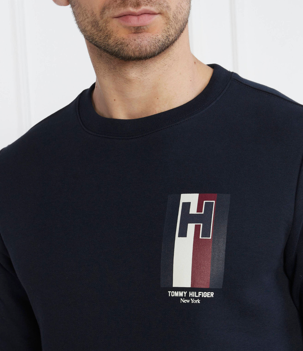 Худи H EMBLEM Tommy Hilfiger - темно-синий(MW0MW33666)