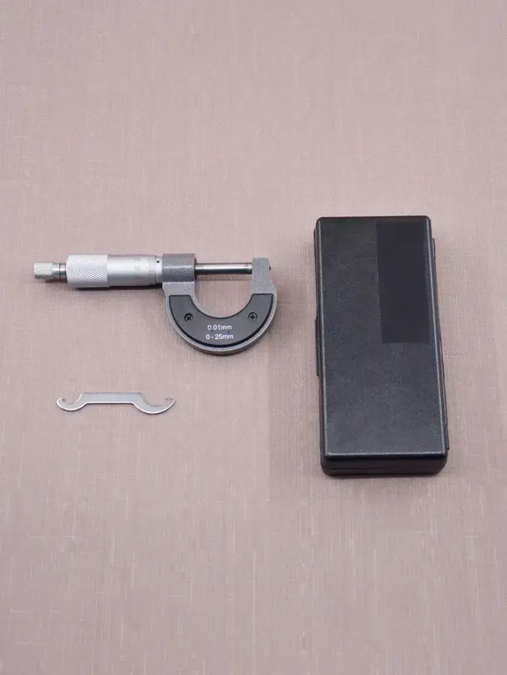 Микрометр нониусный 0-25 мм, 0,01 мм, SKATA