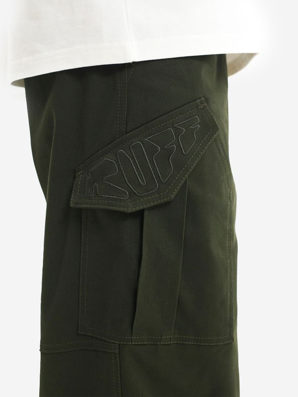 Брюки Cargo темно-зелёные - фото 7