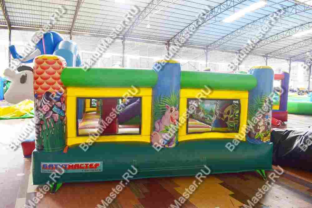 Коммерческий надувной батут "Зверинец", 4,5*4,5*2,5 м