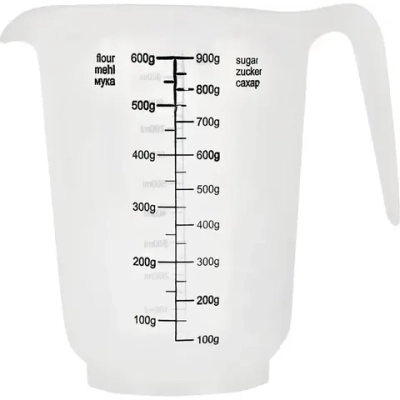Кувшин мерный Plast Team 1л 155х150 мм натуральный