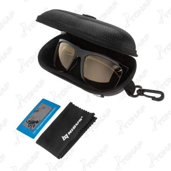 Очки поляризационные в жест.чехле (желтый) (N-OP-LZ0308-Y) Nisus