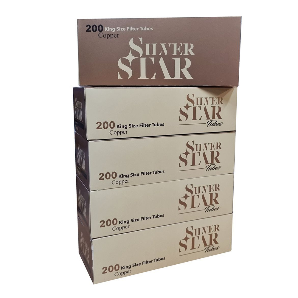 Комплект гильзы для сигарет "Silver Star" Copper 5х200шт.