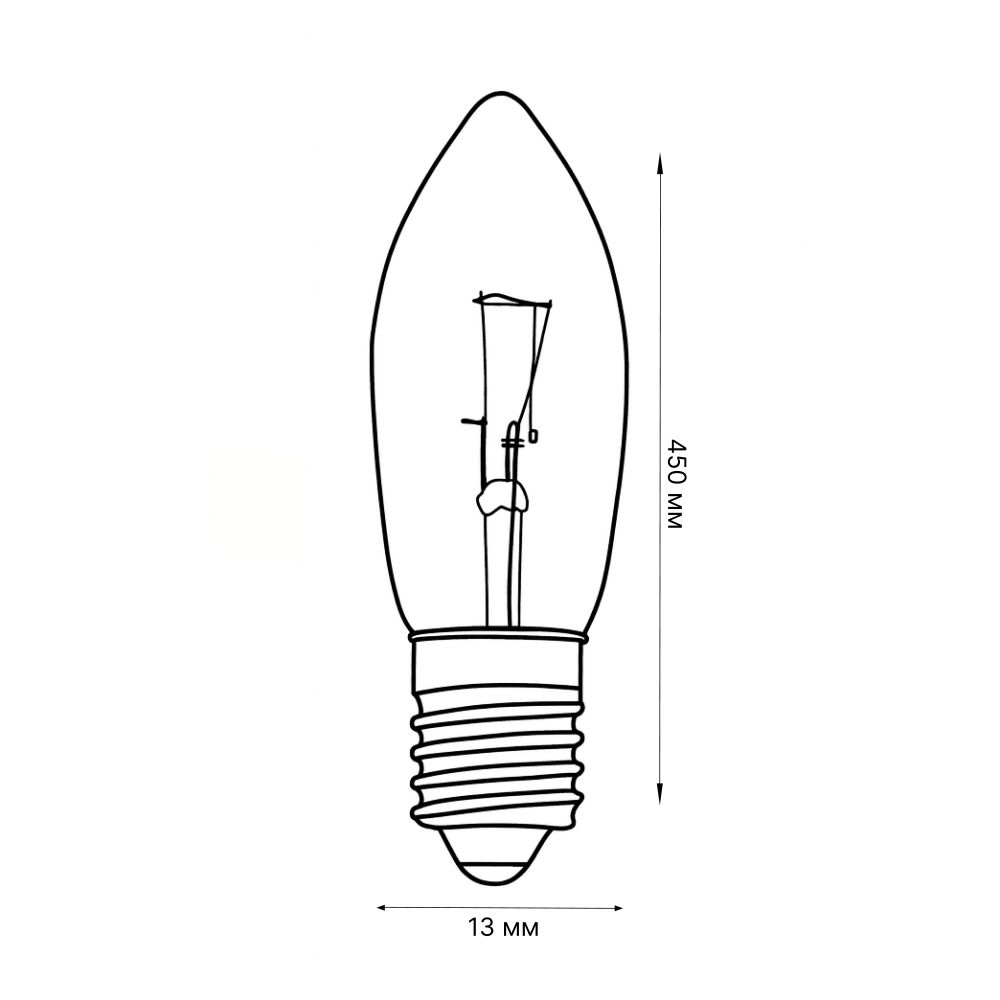 IL-CT13-CL-03-E10-48V SET3 BLISTER Лампа накаливания для новогодней горки на 5 ламп. 3Вт. прозрачная. 48V. Набор из 3шт. в блистере. ТМ Uniel