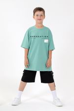 Фуфайка (футболка) для мальчика Леон-1 Виотекс ЗЕЛЁНЫЙ