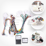 Магнитола для Lexus RX 2003-2009 и Toyota Harrier XU30 2003-2013 (монохром, рамка серо-бежевая) - Carmedia LUX-RX03A/KP-13-S10 монитор 13" 2K QLED на Android 12, ТОП процессор, CarPlay, 4G SIM-слот, 4/64ГБ