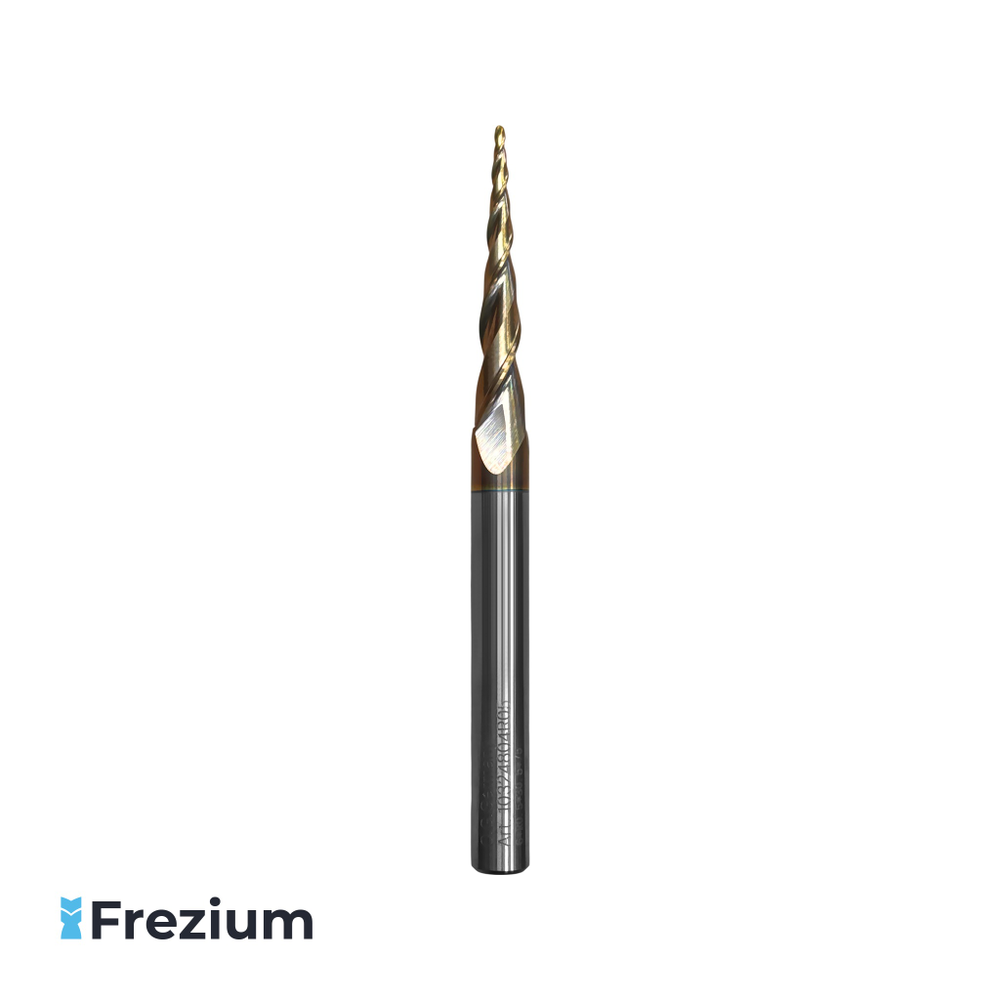 Коническая сферическая фреза твердосплавная для 3D-обработки "O.G.Germany" (6x6x30.5x70 R0.5 Z2; 10324804R05)