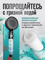 Лейка для душа в наборе с держателем и шлангом