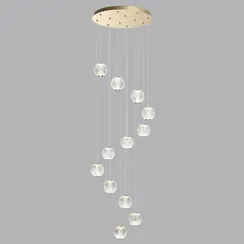 5008/56L L-VISION ODL24 567 золотой/металл/акрил Люстра LED 56W 4000K 4651лм CRYSTAL