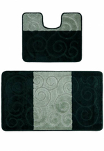 Комплект ковриков для ванной Confetti Bath Maximus Sile 2536 Hunter Green BQF (60*100; 50*60)