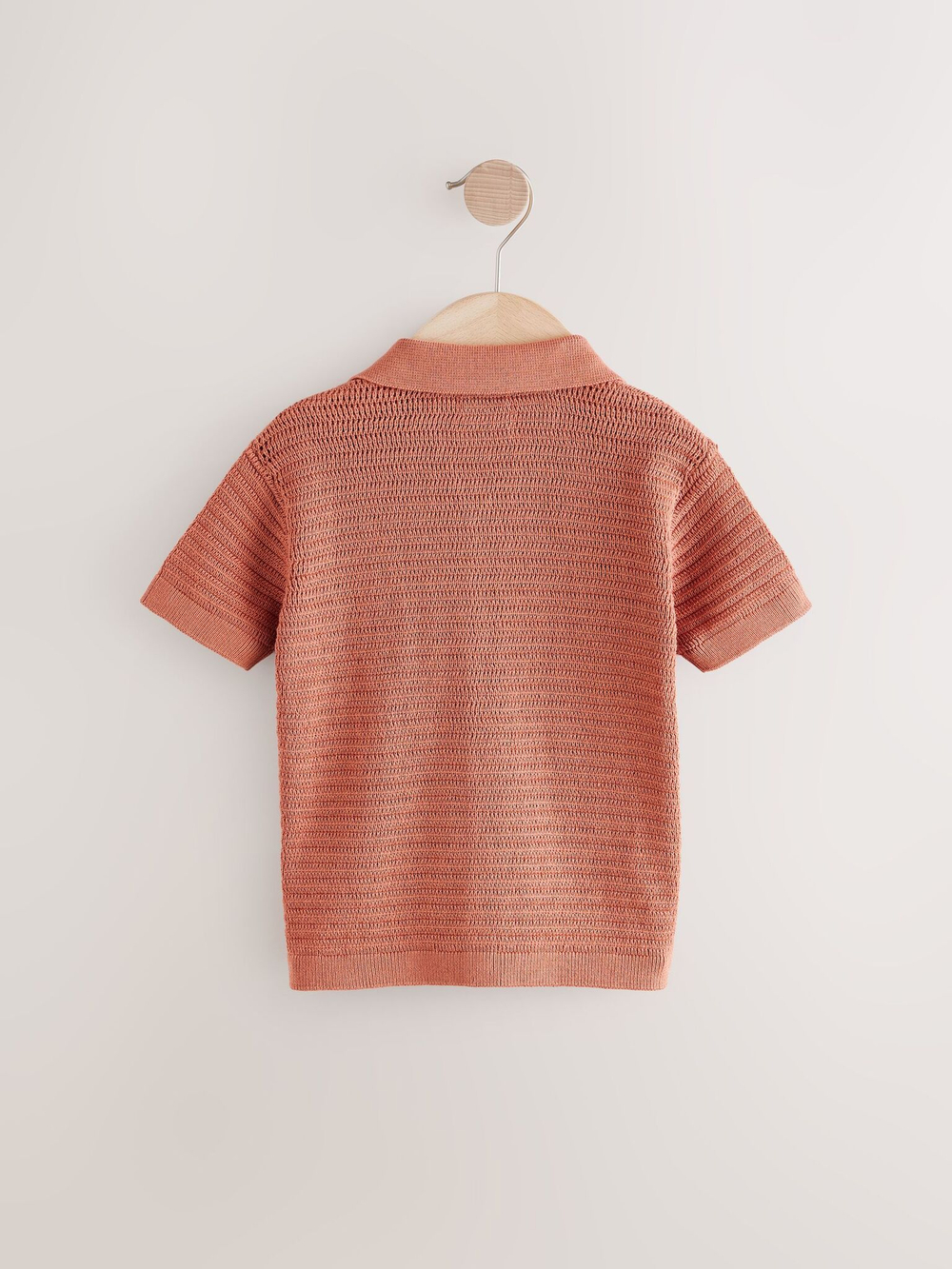 Кардиган с коротким рукавом для мальчика Next AL5-122, Кирпичный