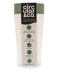 Стакан CIRCULAR&CO 355 мл Кремовый и честный зеленый (CHG-12oz)