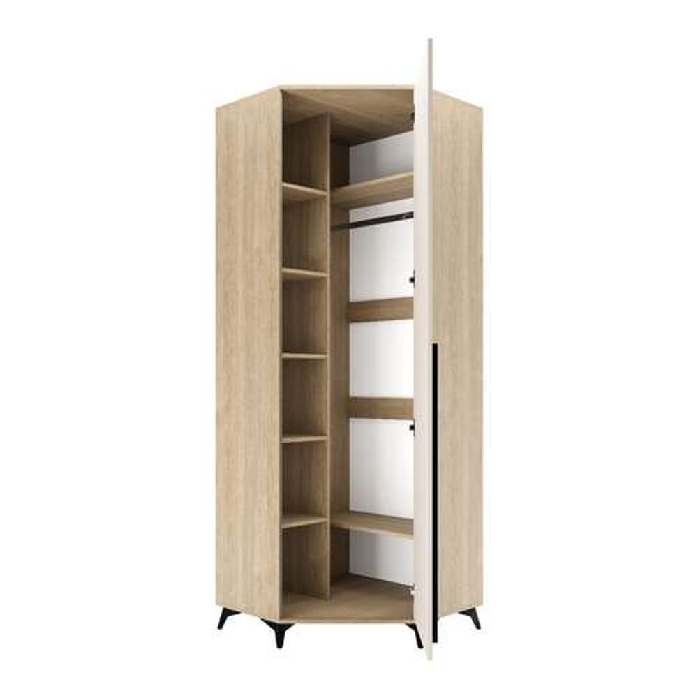 Шкаф угловой 800 1С "ЕВА" Дуб Экспрессив - Сатин