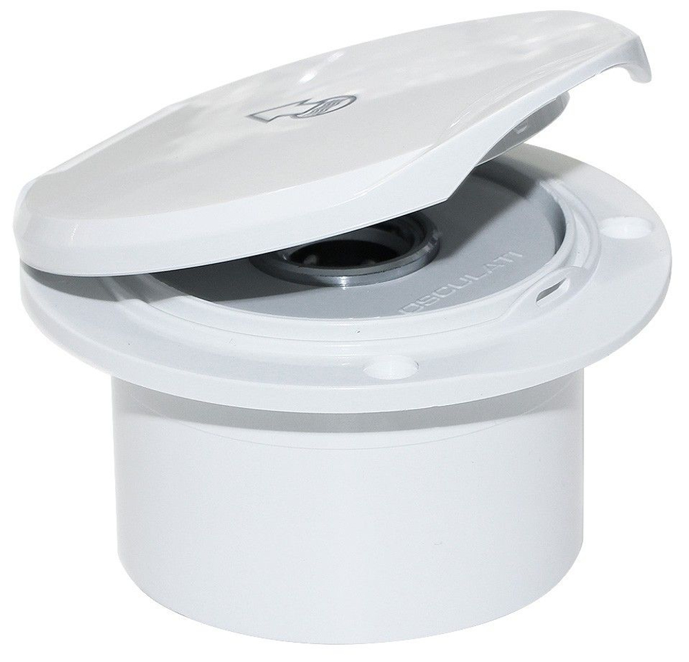 Короб с быстроразъемным штуцером, круглый, белый (10256035)