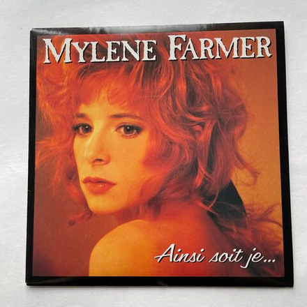 Винтажная виниловая пластинка LP Mylene Farmer Ainsi Soit Je (Франция 1988) 7 дюймов маленькая пластинка