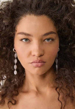 STRADIVARIUS Овальные длинные серьги, розовый