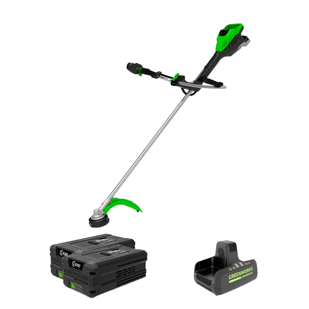 Аккумуляторный триммер Greenworks TB201H2K5 82В (2 x 5 Ач, ЗУ) захват 460 мм, 14.7 кг, 2112407U2B