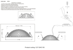Светильник встраиваемый Crystal Lux CLT 524C150 WH