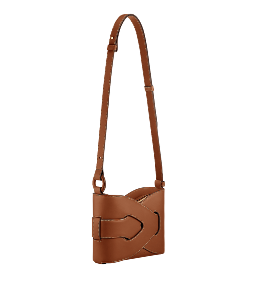 Сумка Polene NODDE EDITION SMOOTH COGNAC