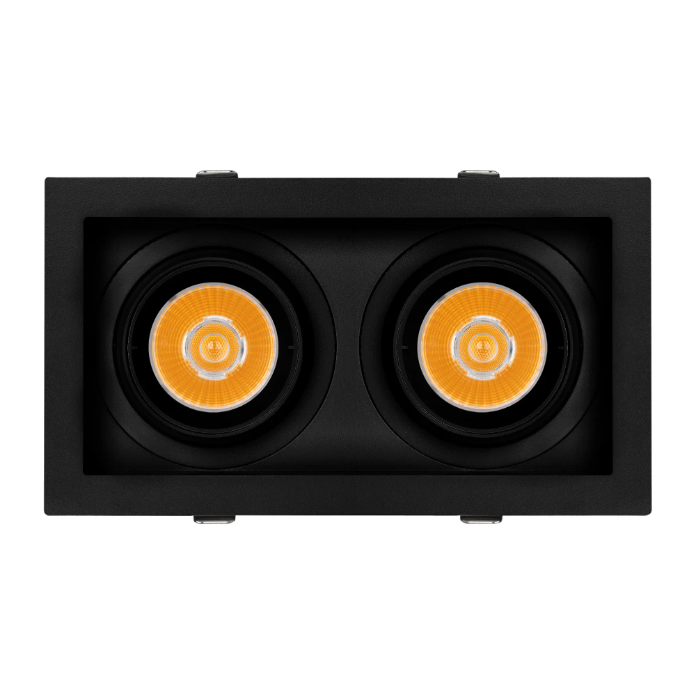 Светильник MS-VORTEX-BUILT-S210x117-2x20W Warm3000 (BK-BK, 20 deg, 230V) (Arlight, IP20 Металл, 5 лет) 058442