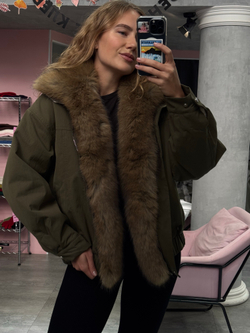 Парка оливковый